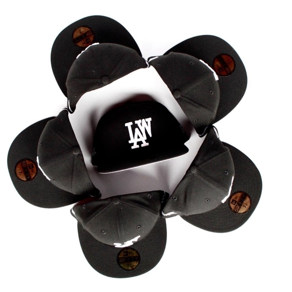 L.A.W Dopeness New Era Logo White 59FIFTY Fitted Hat - Picture 7 of 7